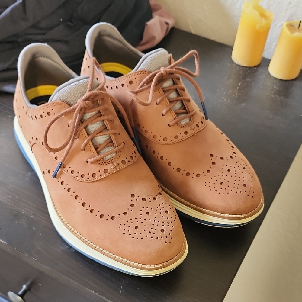 Cole Haan Tan Oxford Shoes